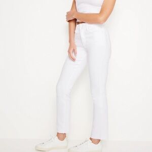 Good American Women's Straight Leg White Pants
